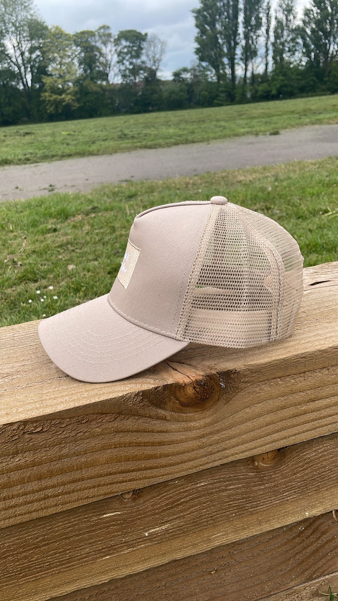 Beige Trucker Cap