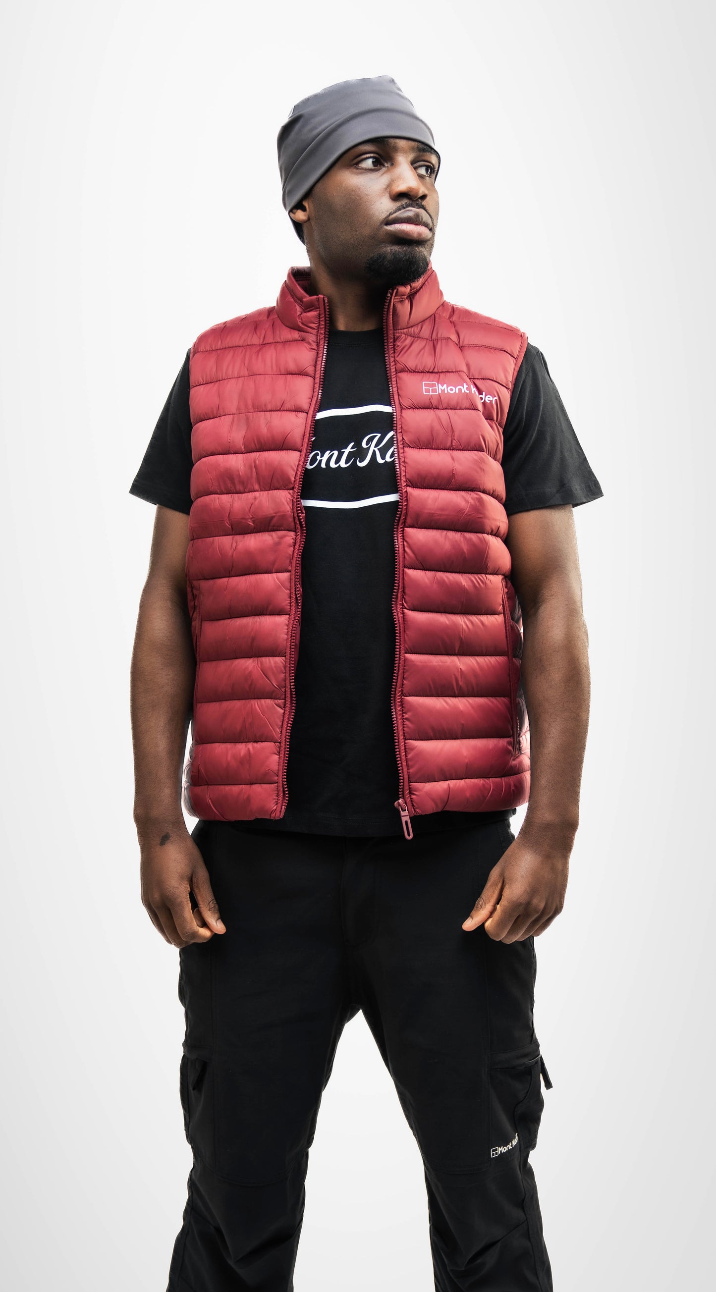Peaks Gilet - Burgundy Red