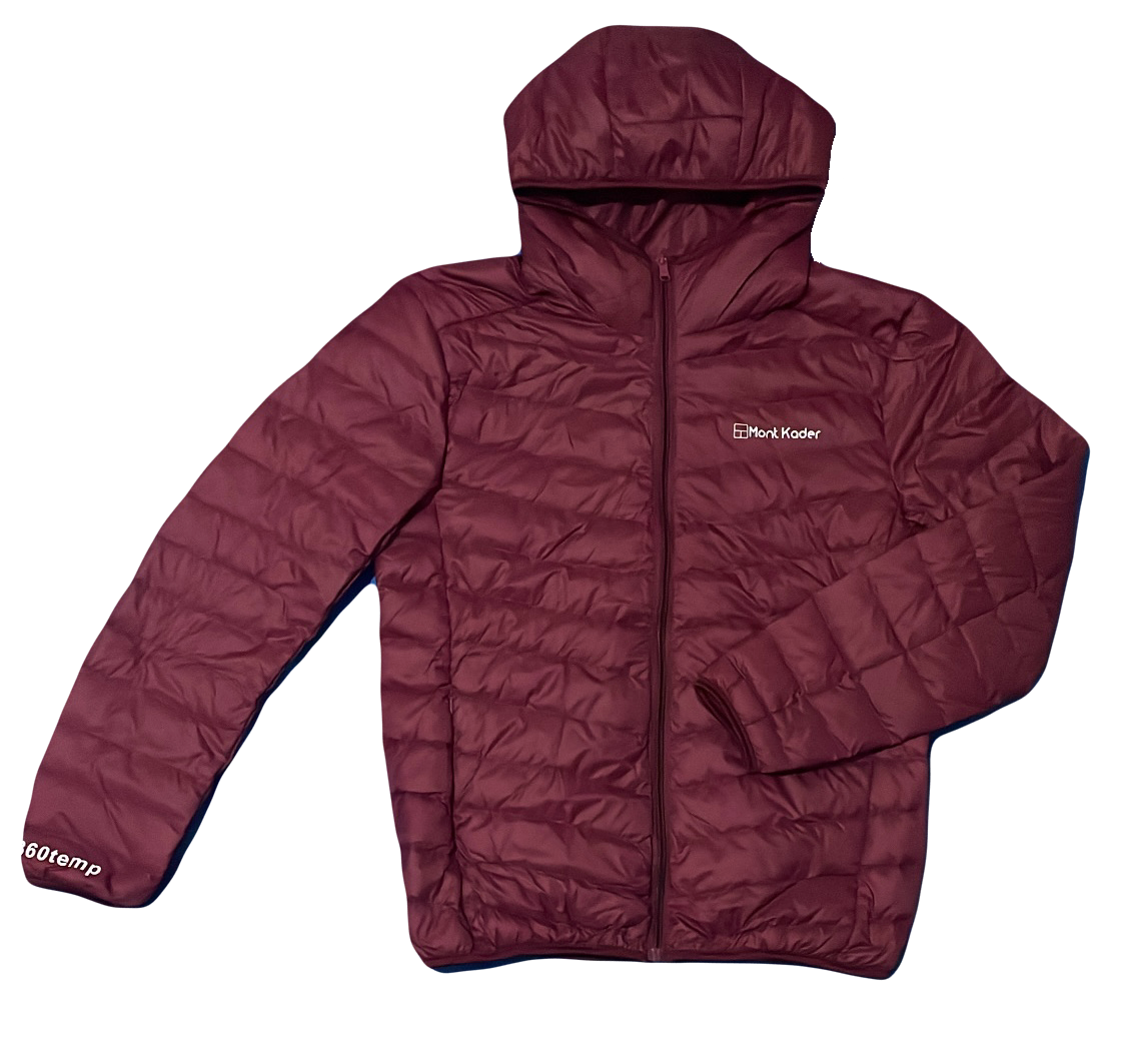 Ultra Lightweight coat - Burgundy (hooded)