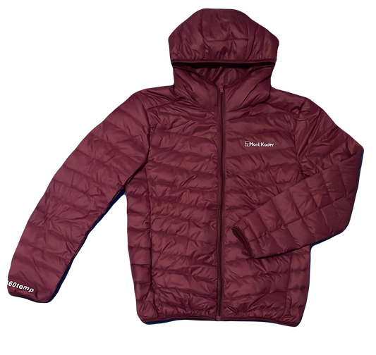 Ultra Lightweight coat - Burgundy (hooded)