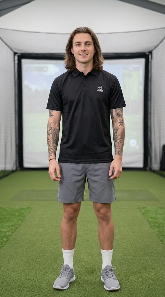 Precision Polo Top - Black